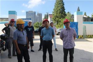 城市集团领导高温慰问公司一线职工