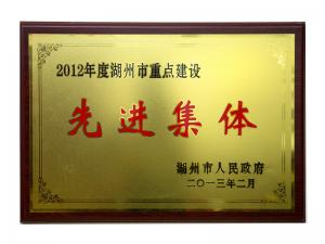 2012年度市重点建设先进集体