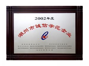 2002年度市诚信示范企业