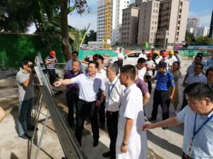 市委副书记、政法委书记陈浩一行视察一院改扩建项目